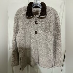 COPY - GirlieGirl by CC Very Oversized Sherpa Quarter-zip Sweatshirt sz M